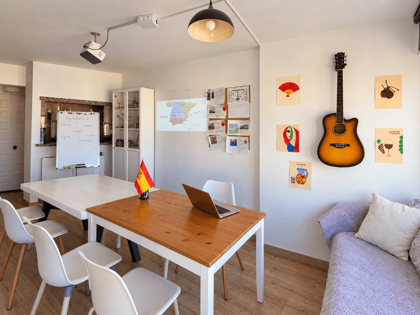 CostaSpanish classroom in Torrox for small-group Spanish lessons